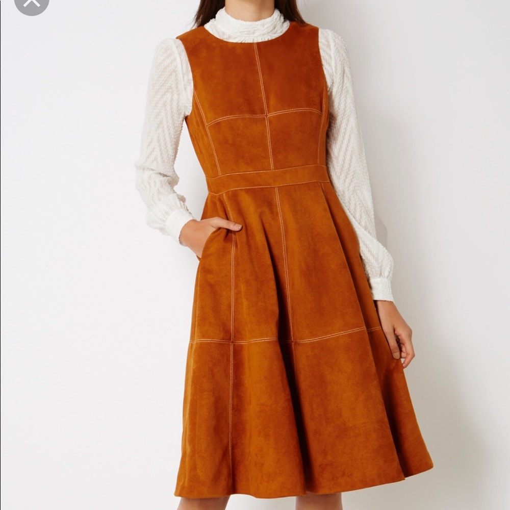 karen Millen faux suede dress